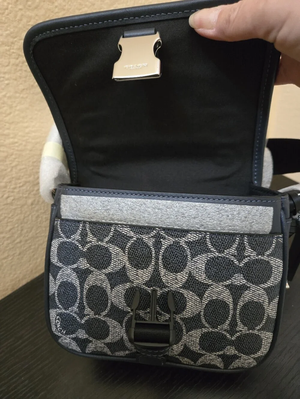 Coach Racer Crossbody Bag In Signature Canvas With Charms